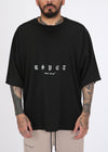 Dry Over Size Tee [black×white]