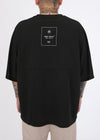 Dry Over Size Tee [black×white]