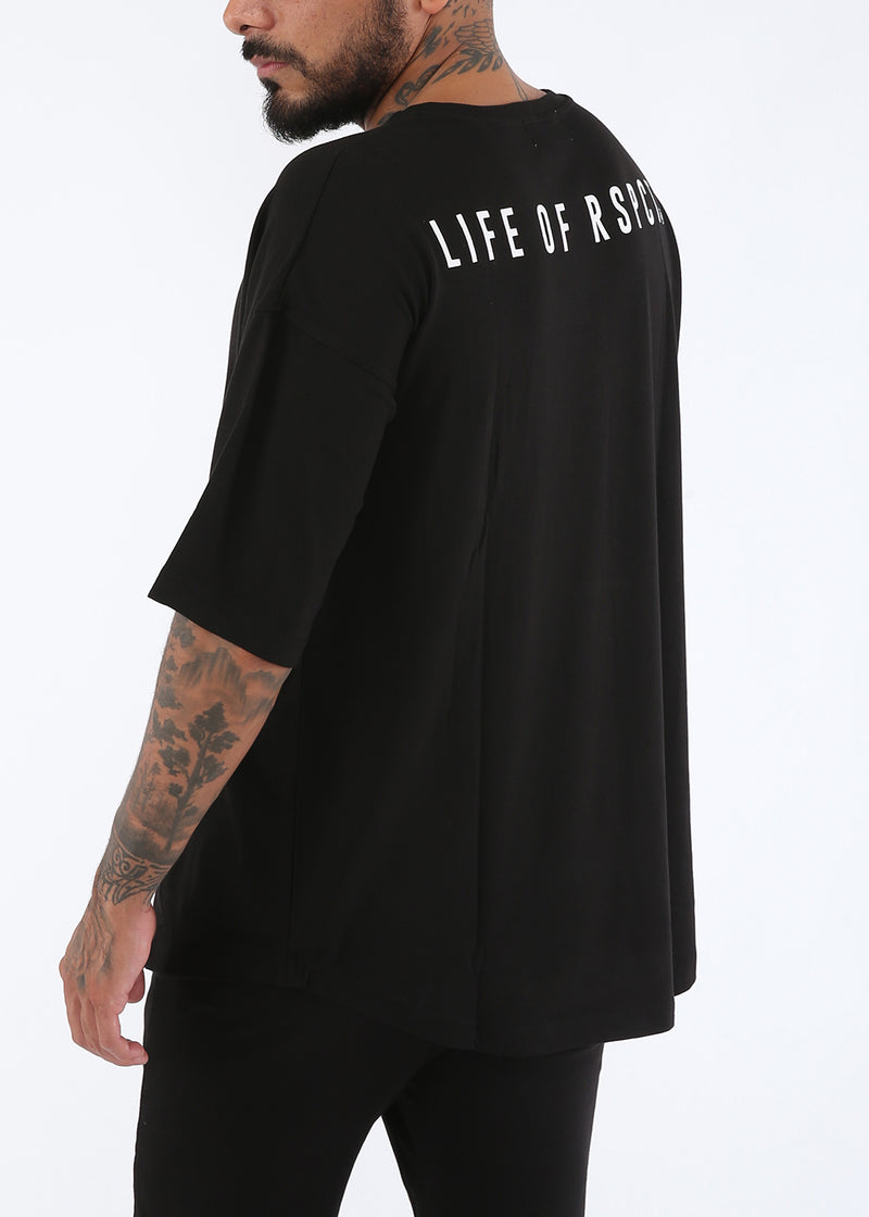 R/5 Over Size Tee [black]
