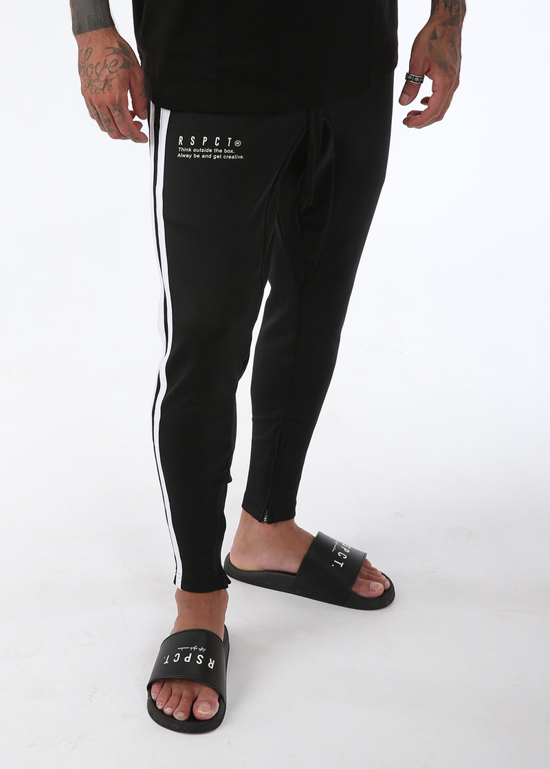 Double line Jersey Zip Pants [black] – RSPCT