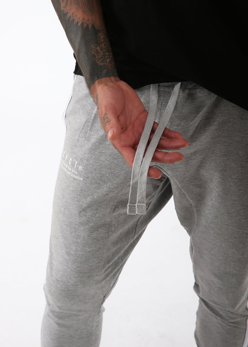 Double line Sweat Zip Pants [gray]