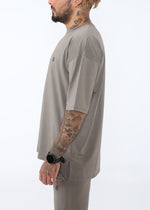 Dry R Over Size Tee [ash gray]