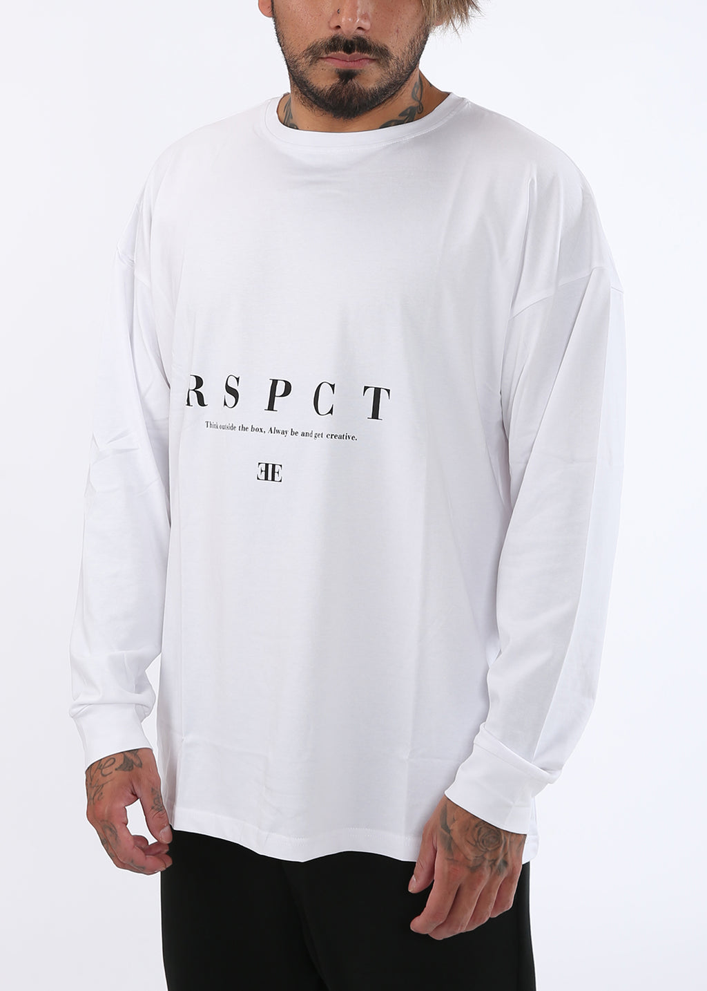 CE Over Size Long Tee [white] – RSPCT